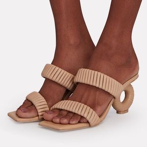 Cult Gaia Valence leather slide sandals